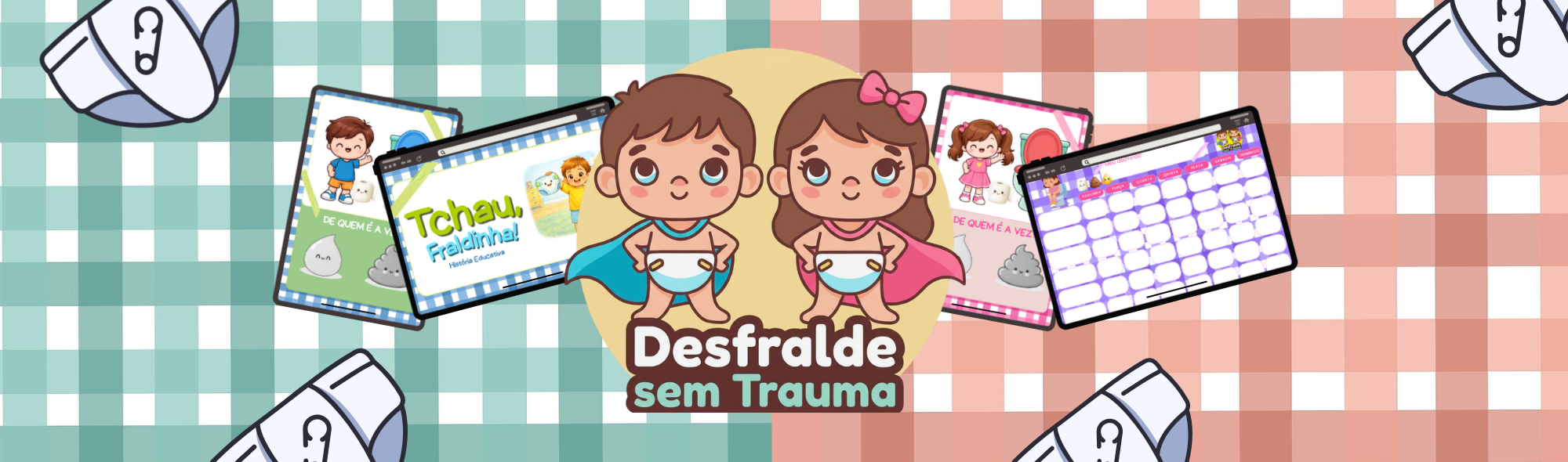 Desfralde Sem Trauma — Kit Tchau Fraldinha