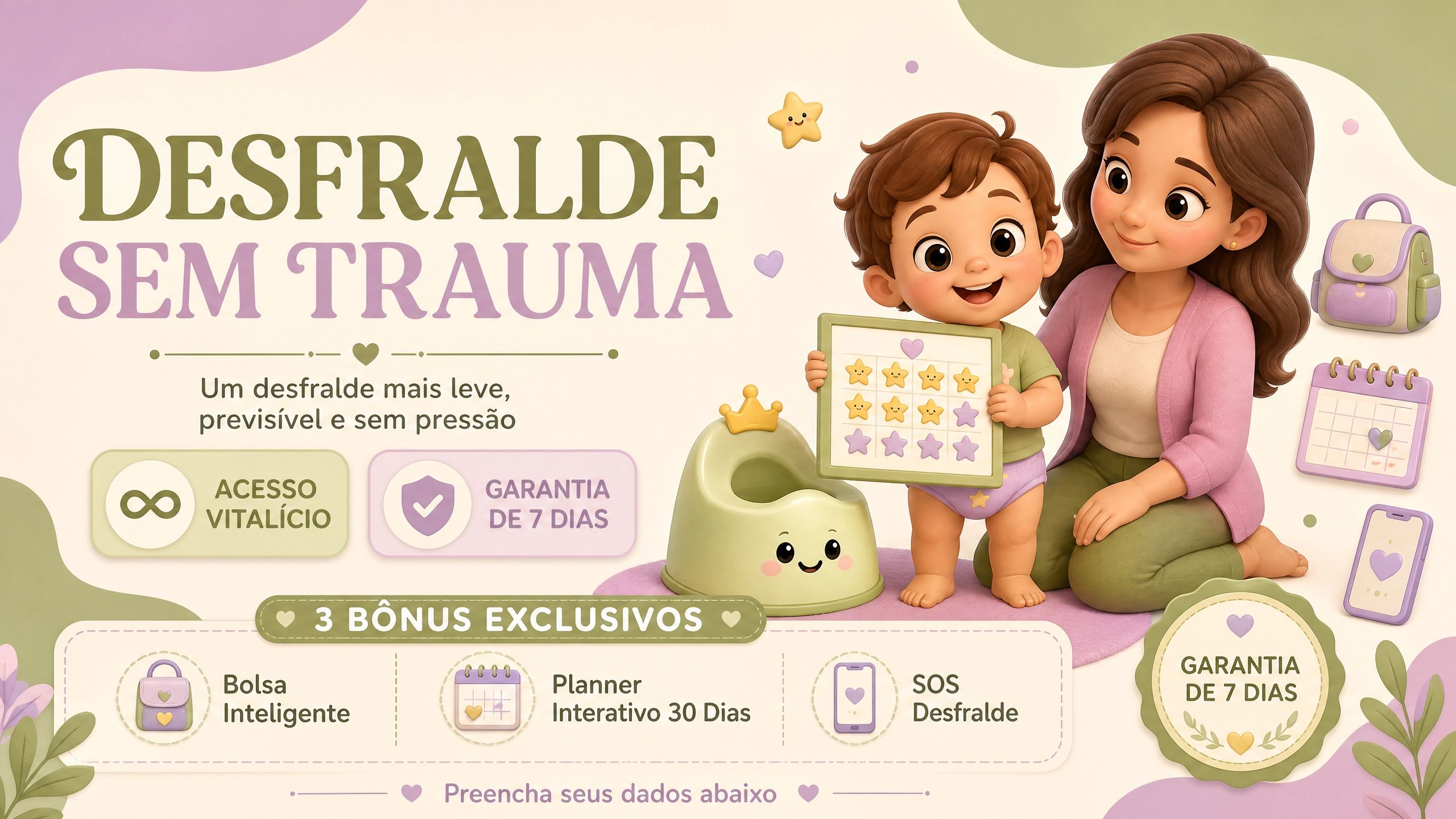 Desfralde Sem Trauma — Kit Tchau Fraldinha